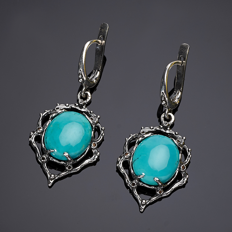 

Серьги бирюза (серебро 925 пр.)