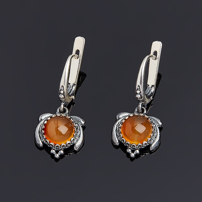 

Серьги сердолик (серебро 925 пр.)