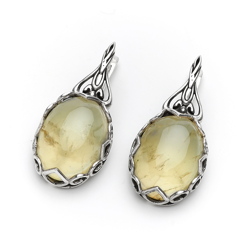 

Серьги пренит (серебро 925 пр.)