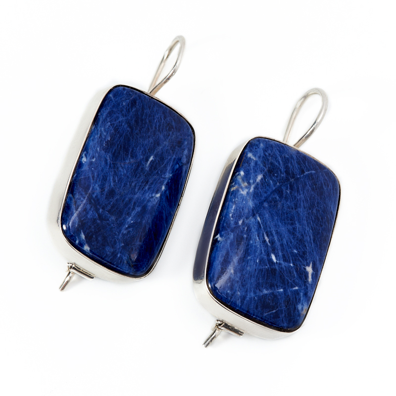 

Серьги содалит (серебро 925 пр.)
