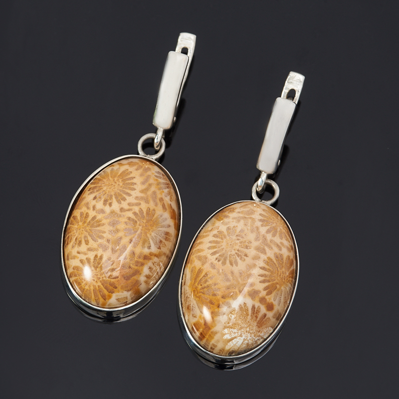 

Серьги коралл (серебро 925 пр.)