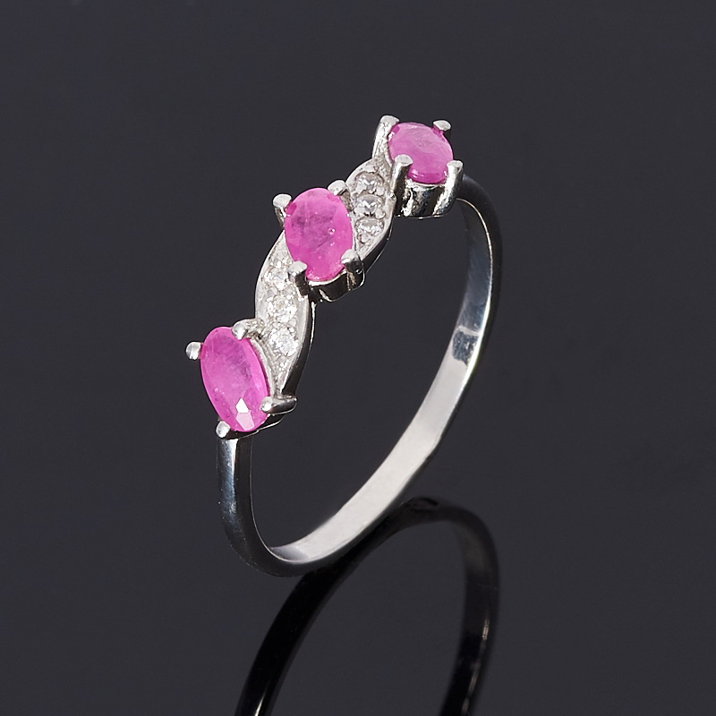 

Кольцо рубин огранка (серебро 925 пр.) размер 17,5