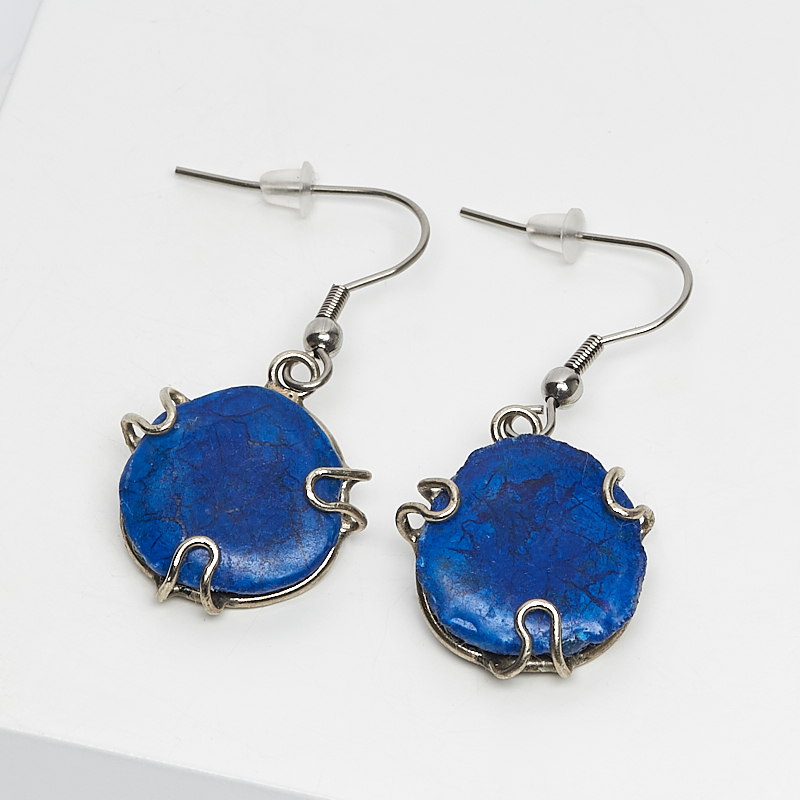 

Серьги азурит (нейзильбер, хир. сталь)