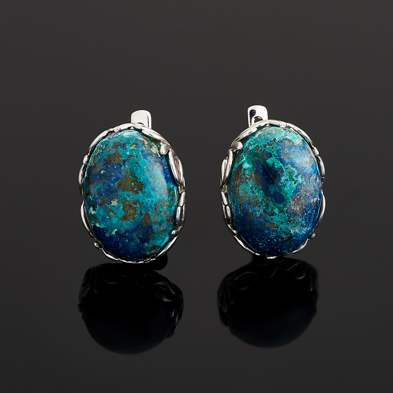

Серьги хризоколла (серебро 925 пр.)