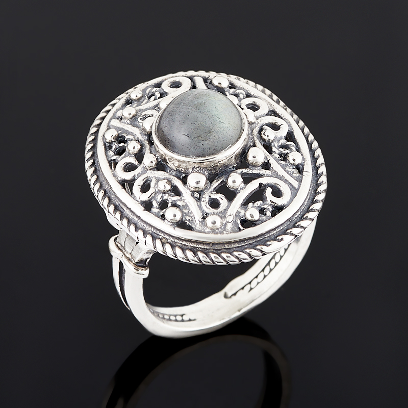 Кольцо лабрадор (серебро 925 пр.) размер 18