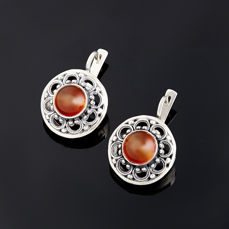 

Серьги сердолик (серебро 925 пр.)