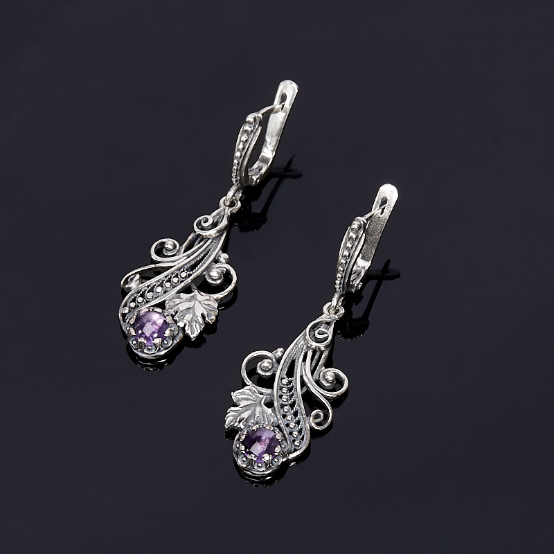 

Серьги аметист (серебро 925 пр.)