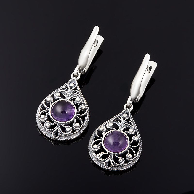 

Серьги аметист (серебро 925 пр.)