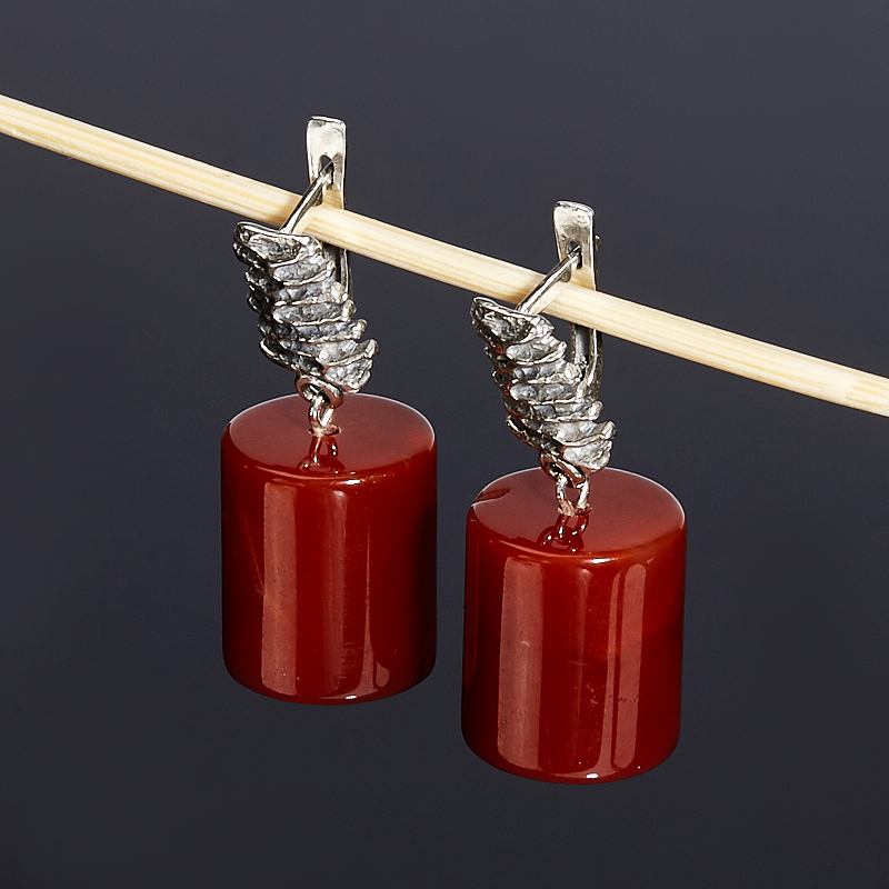 

Серьги сердолик (серебро 925 пр.)