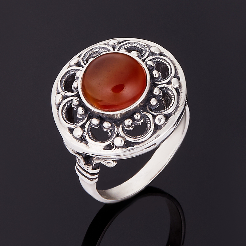 

Кольцо сердолик (серебро 925 пр.) размер 18,5