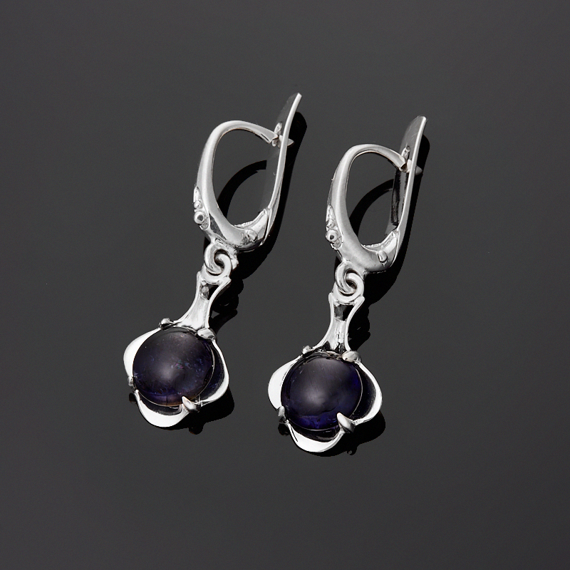

Серьги иолит (кордиерит) (серебро 925 пр.)