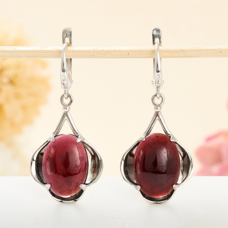 

Серьги гранат альмандин (серебро 925 пр.)