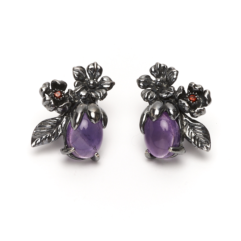 

Серьги аметист (серебро 925 пр.)