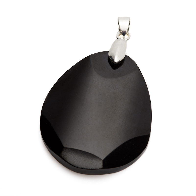 

Кулон гагат капля (биж. сплав)