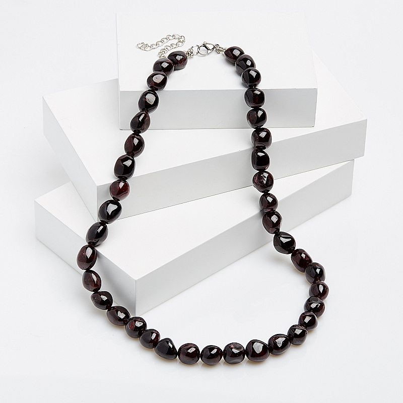 

Бусы гранат альмандин 42-48 см (биж. сплав)