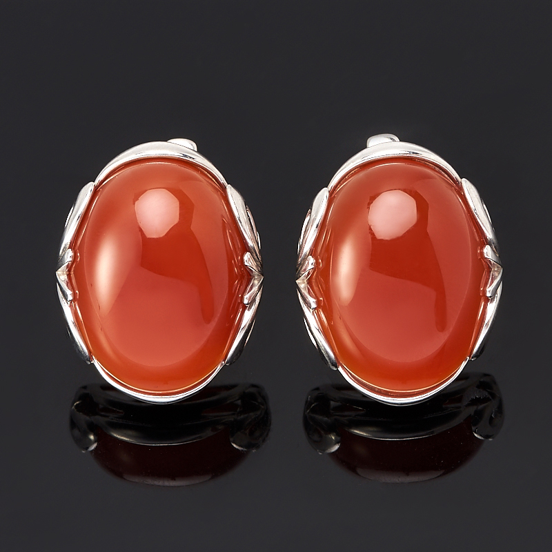 

Серьги сердолик (серебро 925 пр.)