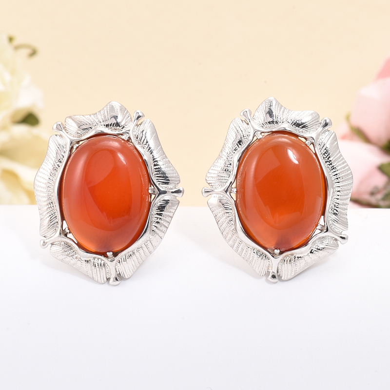 

Серьги сердолик (серебро 925 пр.)
