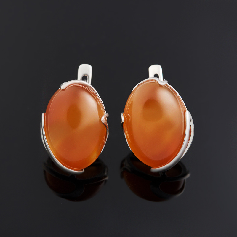 

Серьги сердолик (серебро 925 пр.)