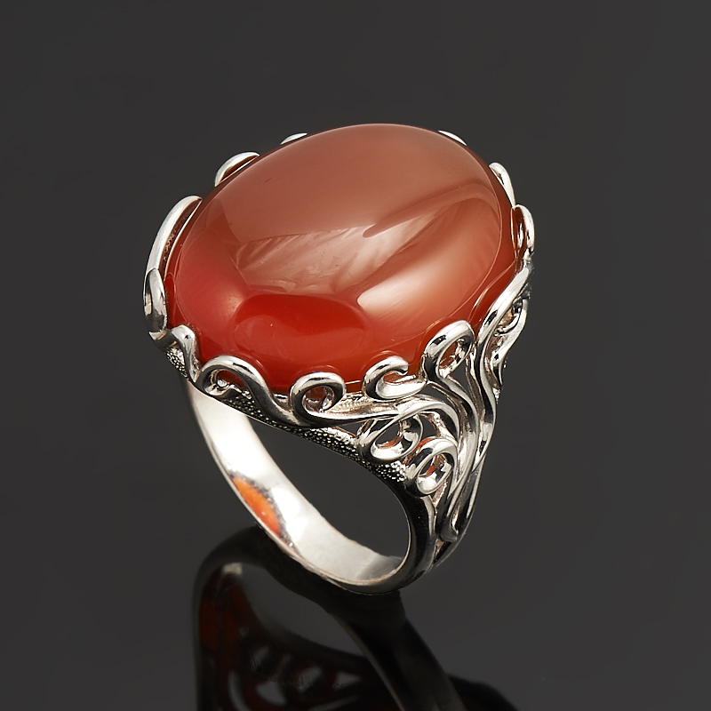 

Кольцо сердолик (серебро 925 пр.) размер 18,5