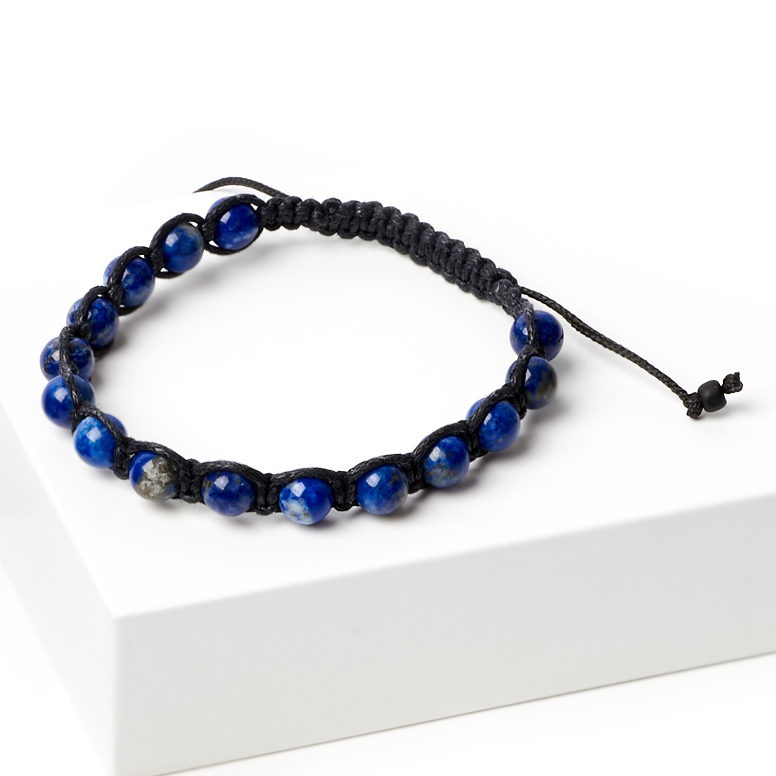 

Браслет лазурит шамбала 6,5 мм 16 см