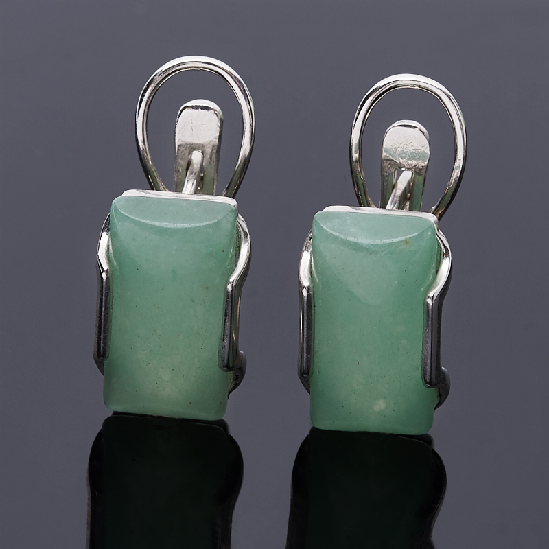 

Серьги авантюрин зеленый (серебро 925 пр.)