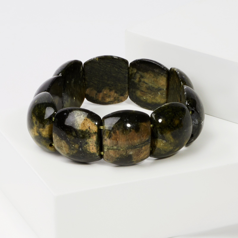 

Браслет змеевик 17 см