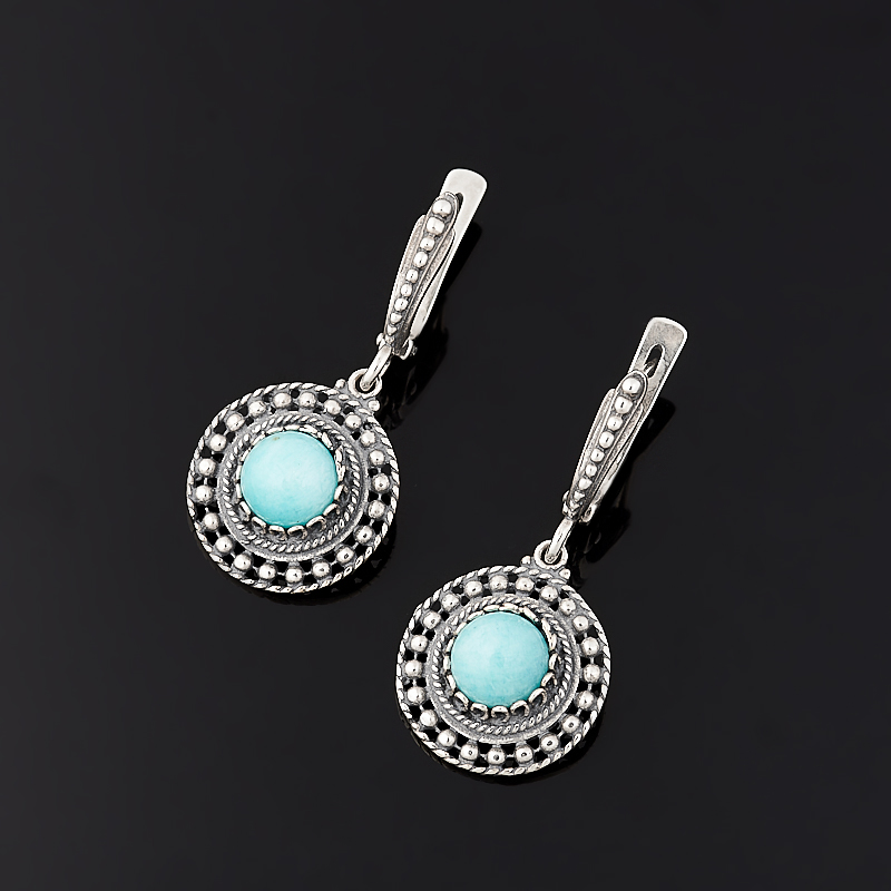

Серьги амазонит (серебро 925 пр.)