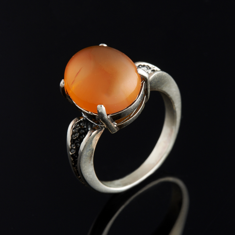 

Кольцо сердолик (серебро 925 пр.) размер 16,5