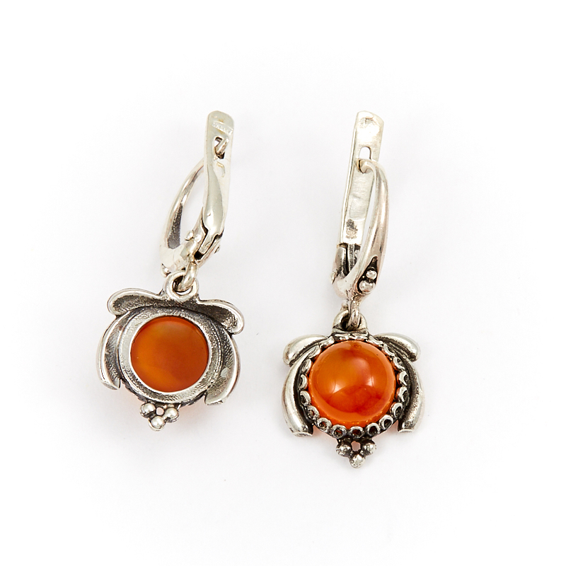 

Серьги сердолик (серебро 925 пр.)