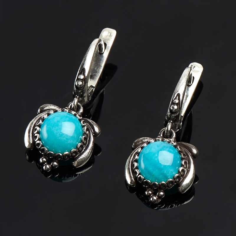 

Серьги амазонит (серебро 925 пр.)