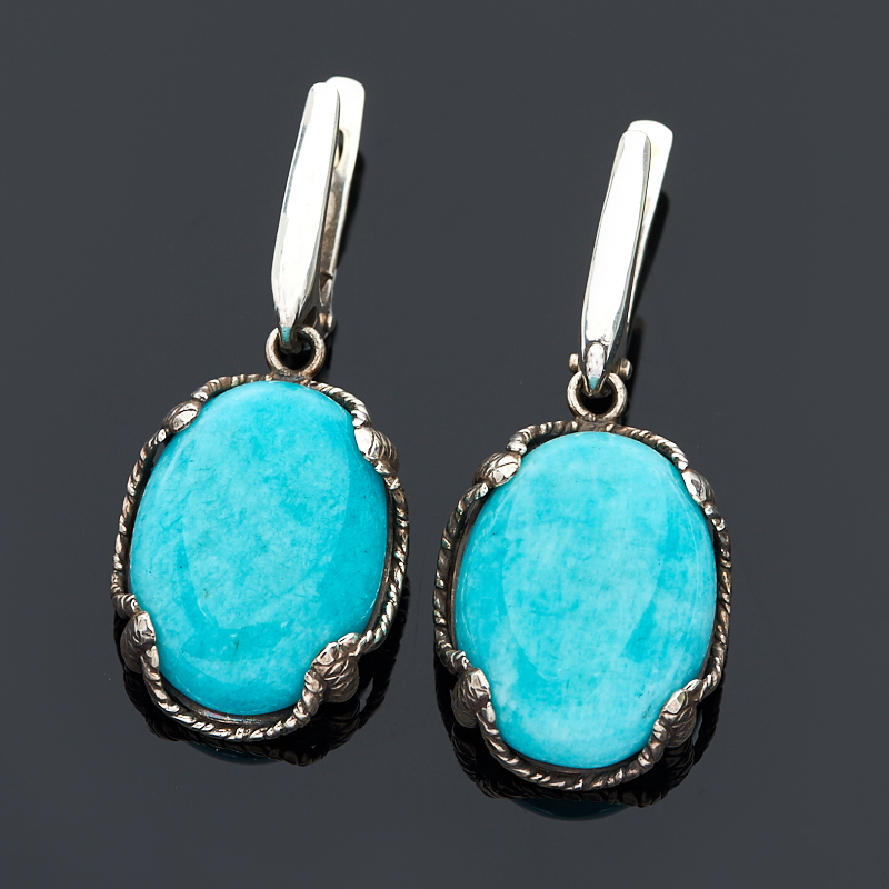

Серьги амазонит (серебро 925 пр.)