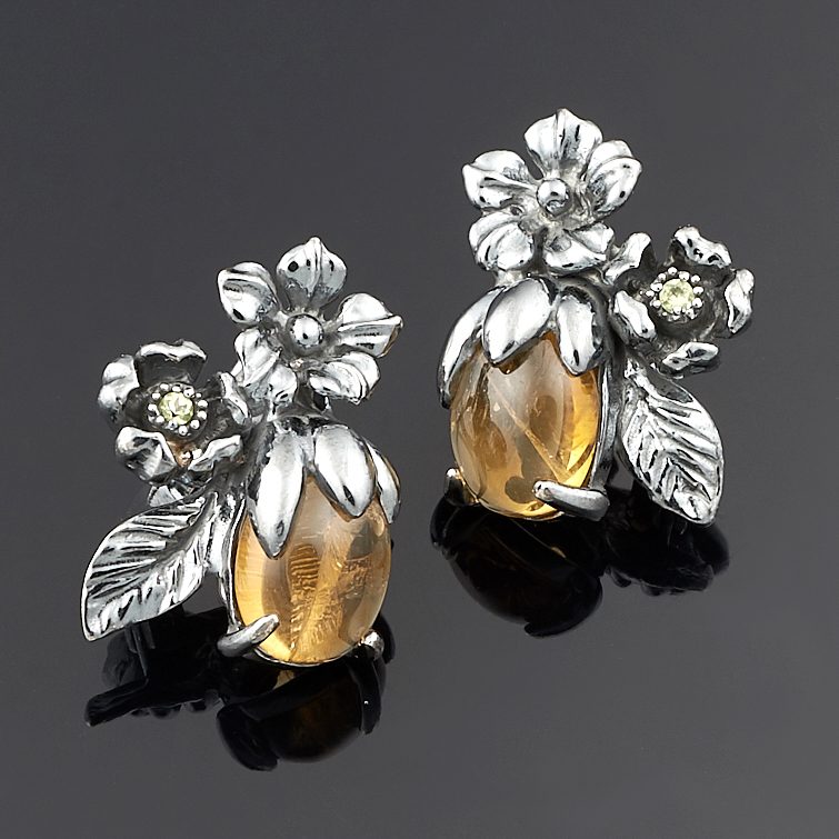 

Серьги цитрин (серебро 925 пр.)