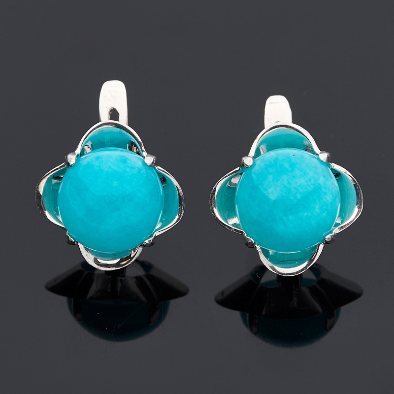 

Серьги амазонит (серебро 925 пр.)