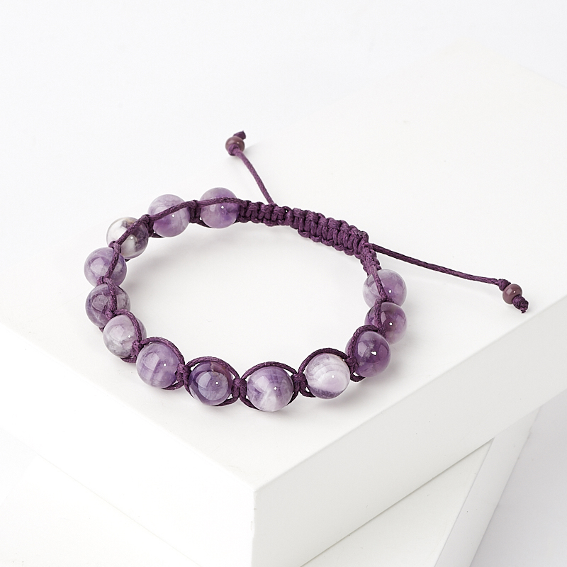 

Браслет аметист шамбала 8 мм 17 см