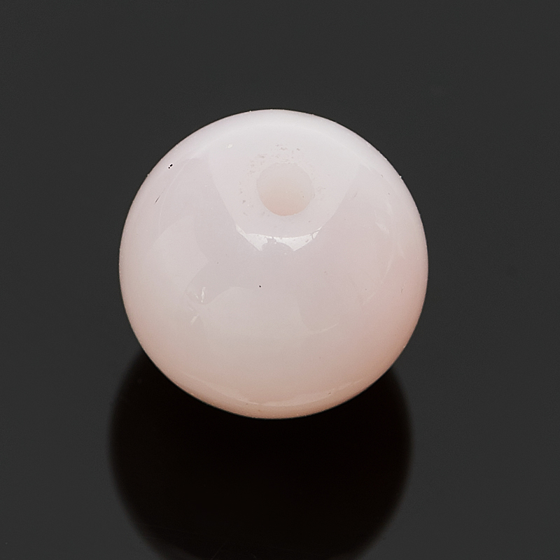 Бусина опал розовый Перу шарик 7-7,5 мм (1 шт)