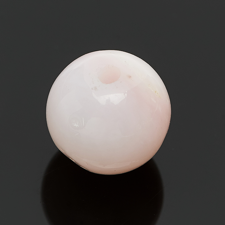 Бусина опал розовый Перу шарик 7-7,5 мм (1 шт)