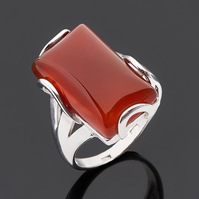 

Кольцо сердолик (серебро 925 пр.) размер 19,5