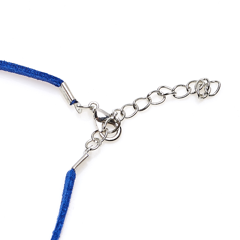 Шнурок замшевый (иск. кожа) (синий) 46 см (+4 см)