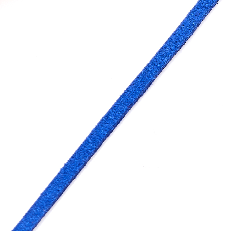 Шнурок замшевый (иск. кожа) (синий) 46 см (+4 см)