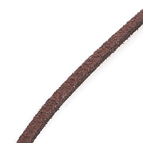 Шнурок (кожа иск.) (коричневый) 45 см (+4 см)
