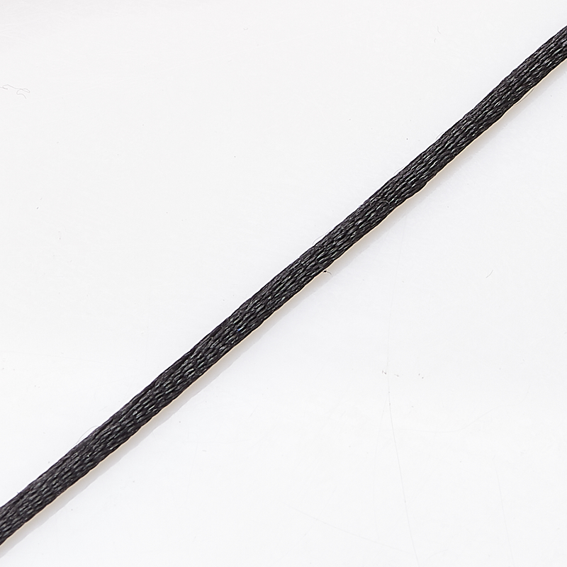 Шнурок (нейлон) (черный) 45 см (+4 см)