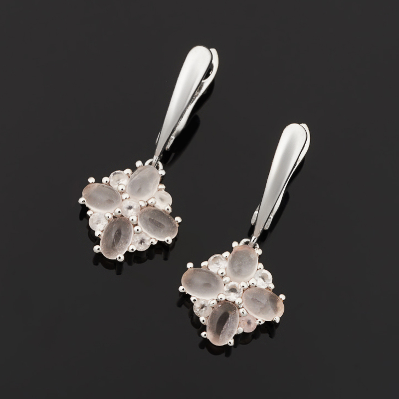 

Серьги розовый кварц (серебро 925 пр.)
