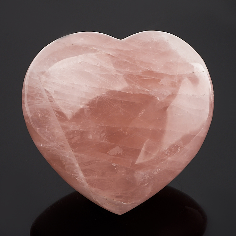 

Сердечко розовый кварц 8 см