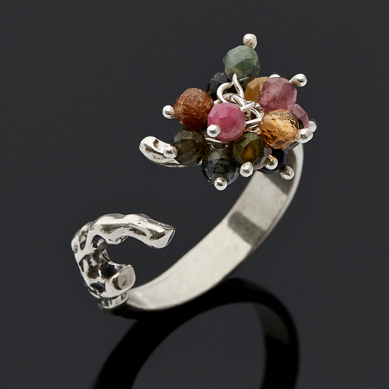 

Кольцо турмалин огранка (серебро 925 пр.) размер 19