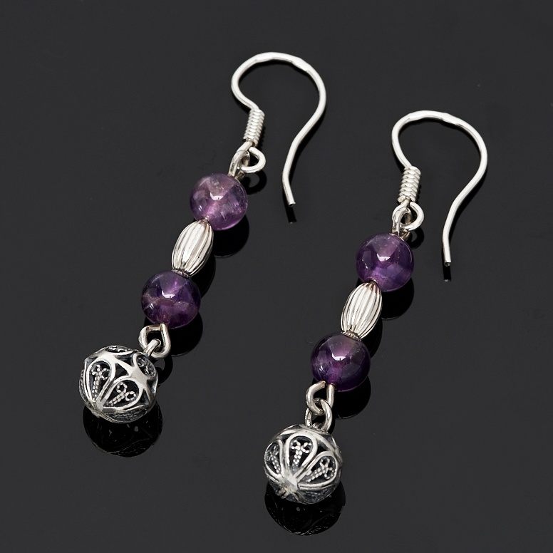 

Серьги аметист (серебро 925 пр.)