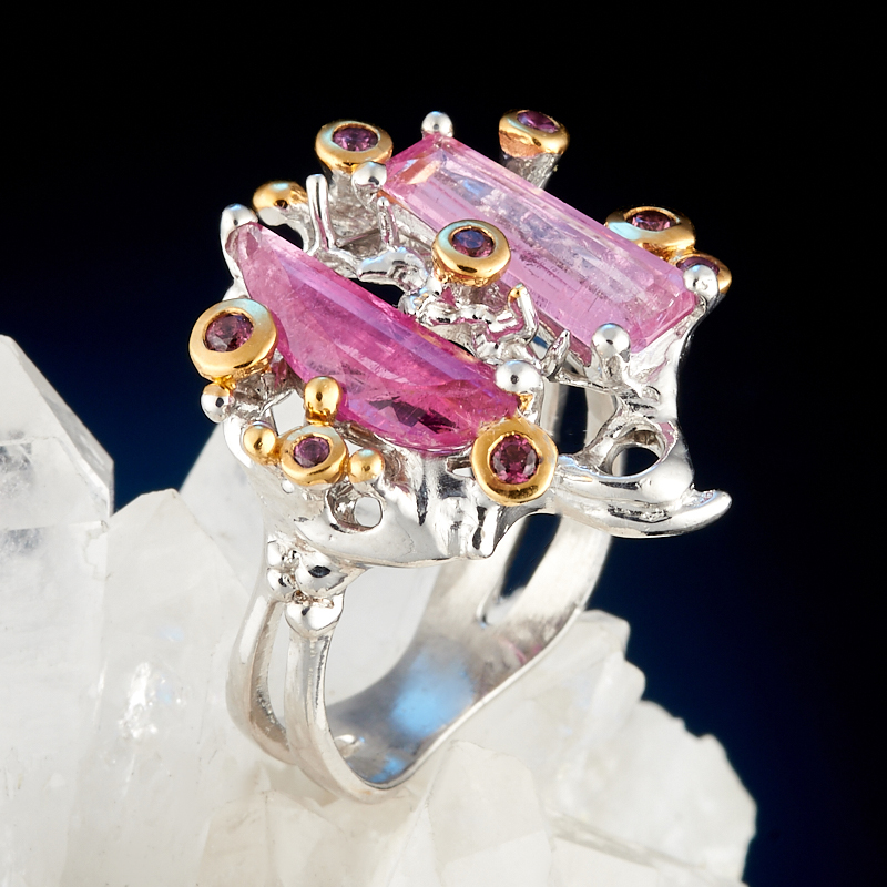 

Кольцо турмалин огранка (серебро 925 пр., позолота) размер 17,5