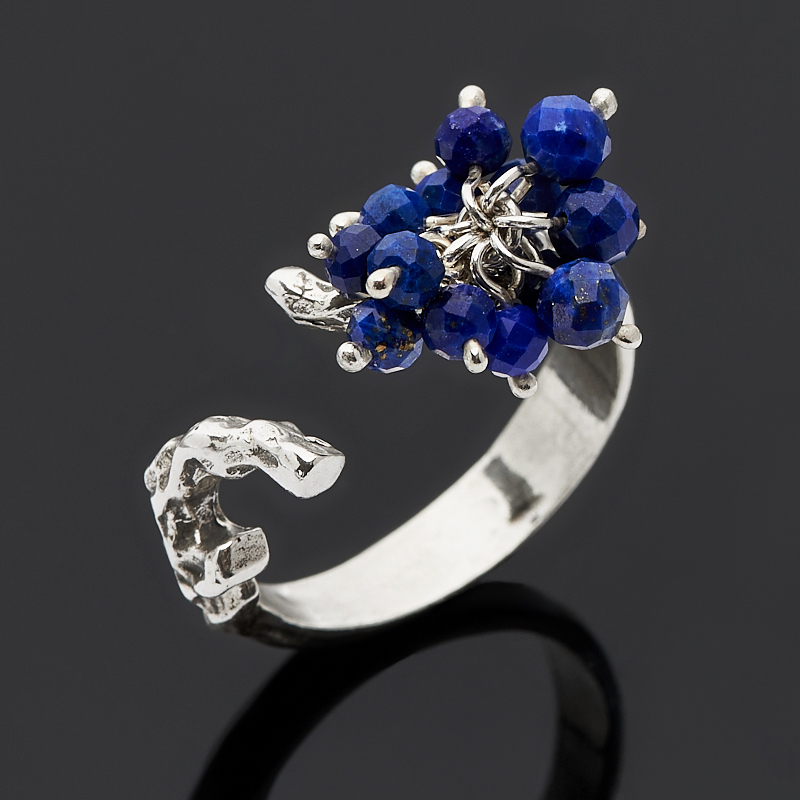 

Кольцо лазурит огранка (серебро 925 пр.) размер 19