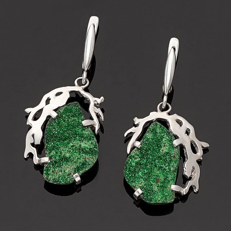 

Серьги уваровит (серебро 925 пр.)