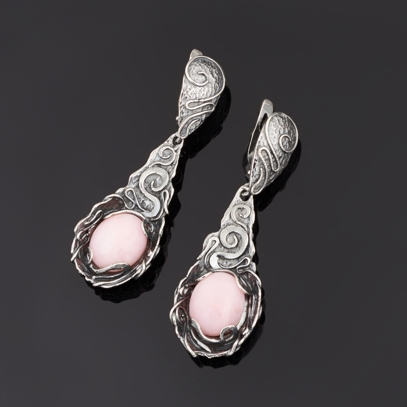 

Серьги опал розовый (серебро 925 пр.)