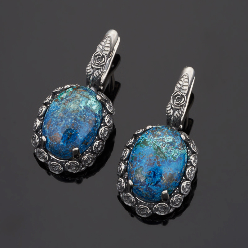 

Серьги хризоколла (серебро 925 пр.)